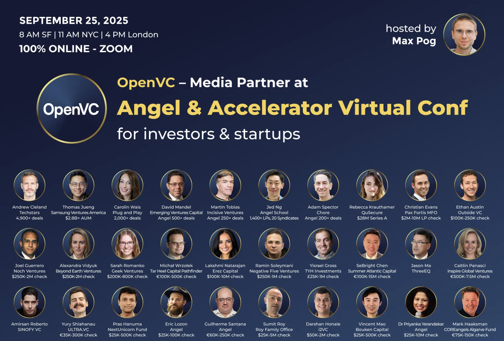 Max Pog's Angel & Accel Conf