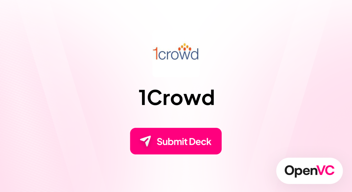 1Crowd | Investor Profile, Funding Criteria & Team