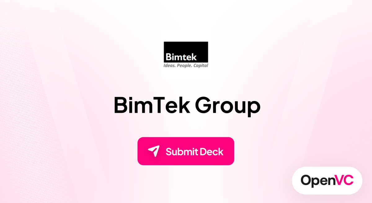 BimTek Group | Investor Profile, Funding Criteria & Team