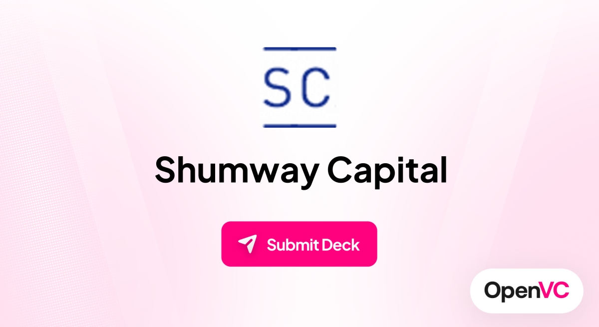 Shumway Capital | Investor Profile, Funding Criteria & Team