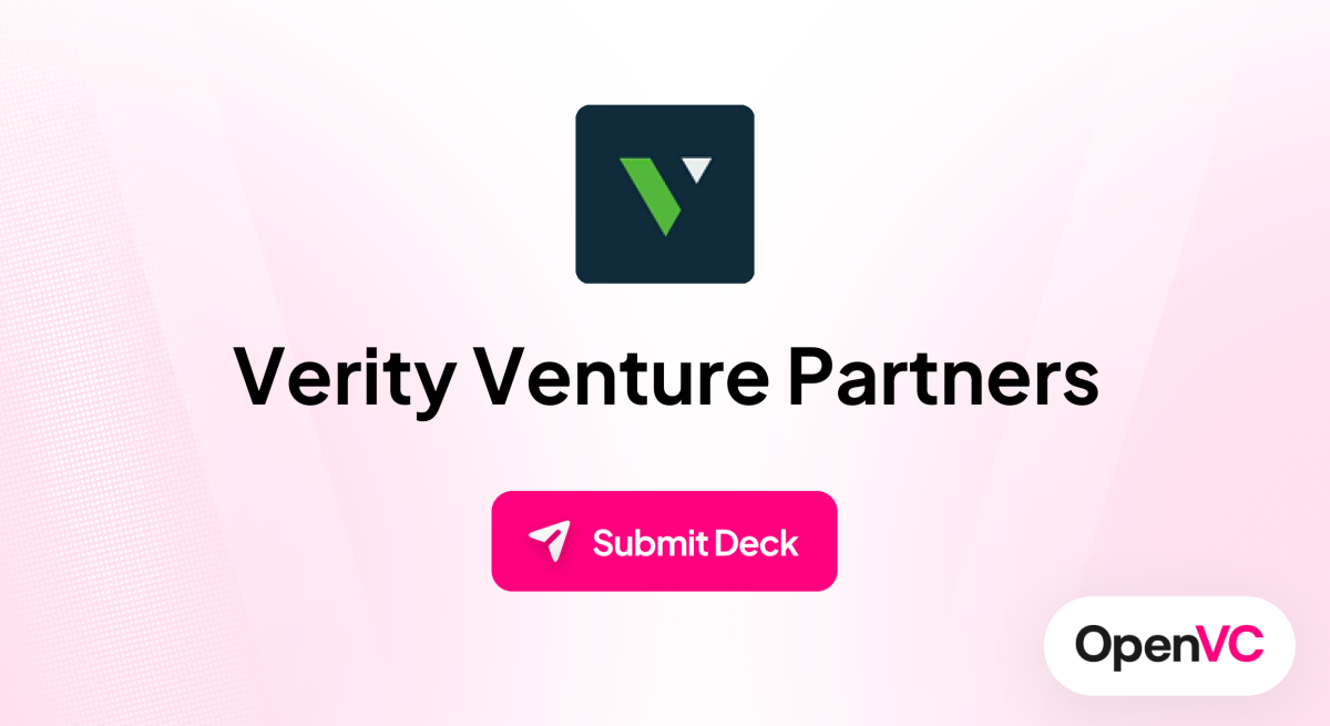 Verity Venture Partners | Investor Profile, Funding Criteria & Team