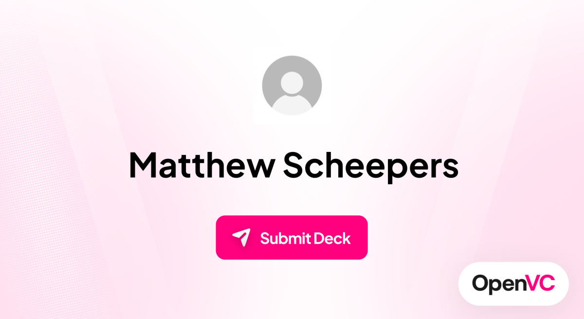 Matthew Scheepers | Investor Profile, Funding Criteria & Team