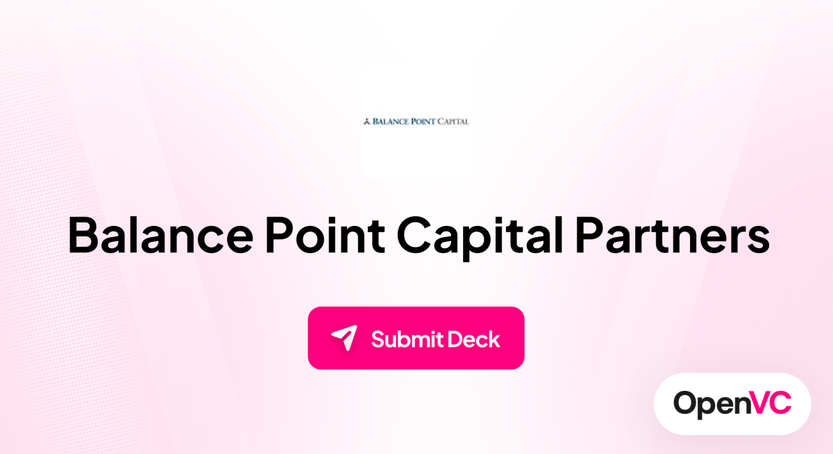 Balance Point Capital Partners | Investor Profile, Funding Criteria & Team