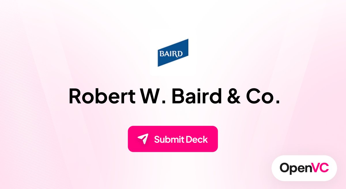 Robert W. Baird & Co. | Investor Profile, Funding Criteria & Team