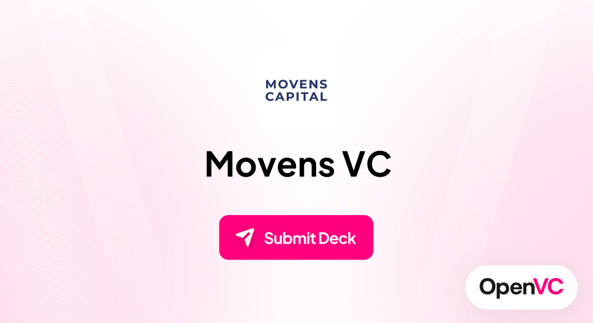 Movens VC | Investor Profile, Funding Criteria & Team