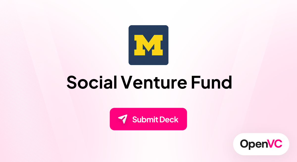 Social Venture Fund | Investor Profile, Funding Criteria & Team
