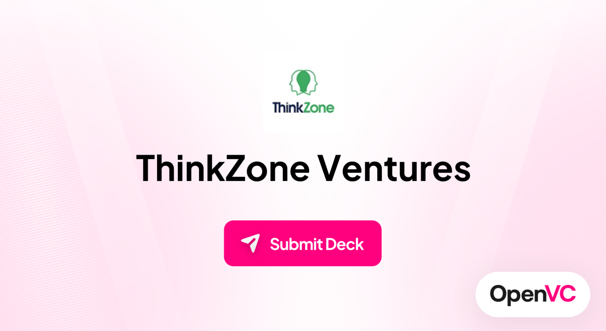 ThinkZone Ventures | Investor Profile, Funding Criteria & Team