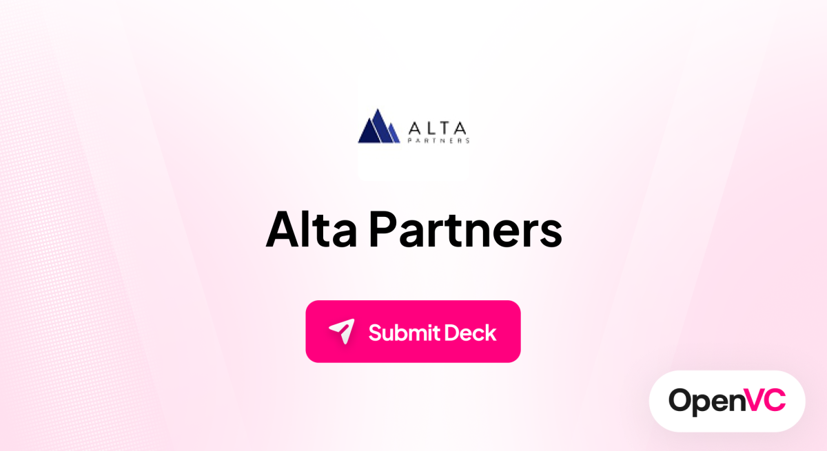 Alta Partners | Investor Profile, Funding Criteria & Team