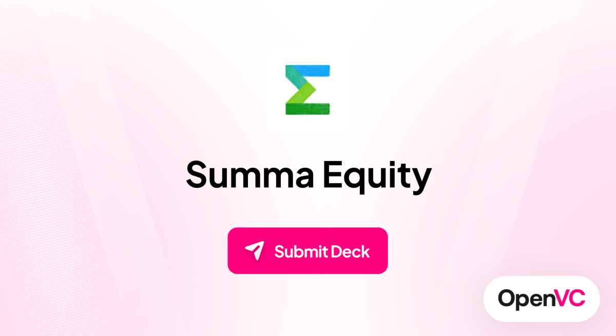 Summa Equity | Investor Profile, Funding Criteria & Team