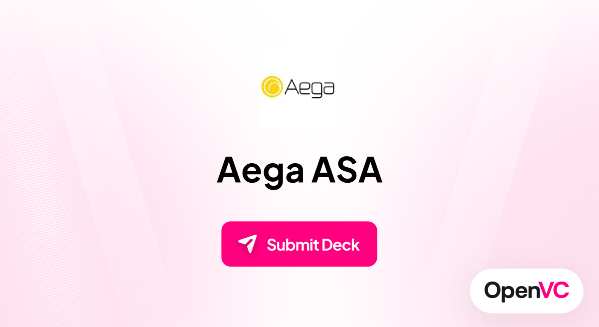 Aega ASA | Investor Profile, Funding Criteria & Team