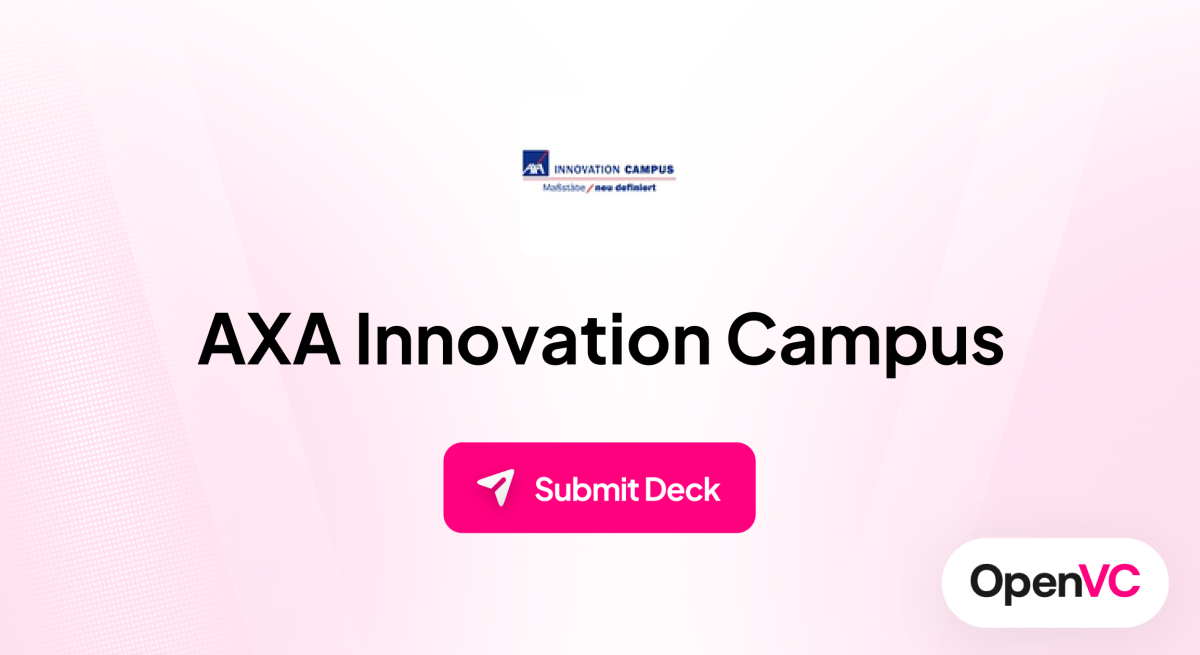 AXA Innovation Campus | Investor Profile, Funding Criteria & Team