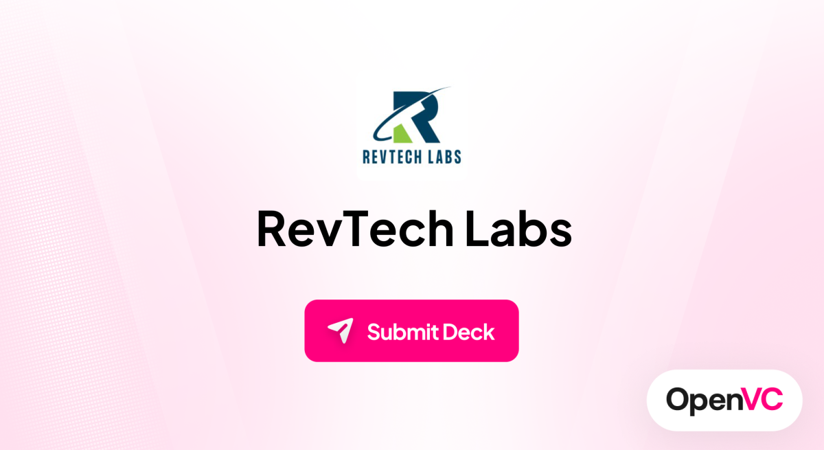 RevTech Labs | Investor Profile, Funding Criteria & Team