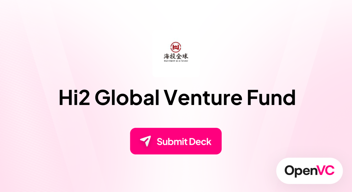 Hi2 Global Venture Fund | Investor Profile, Funding Criteria & Team
