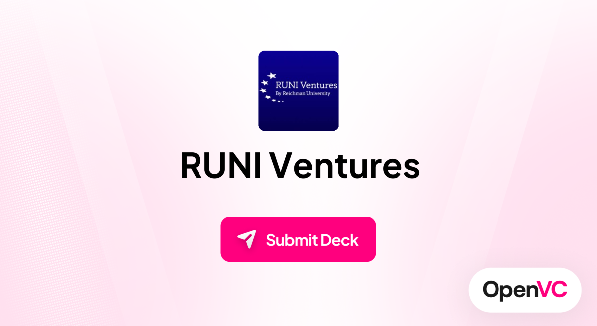 RUNI Ventures | Investor Profile, Funding Criteria & Team