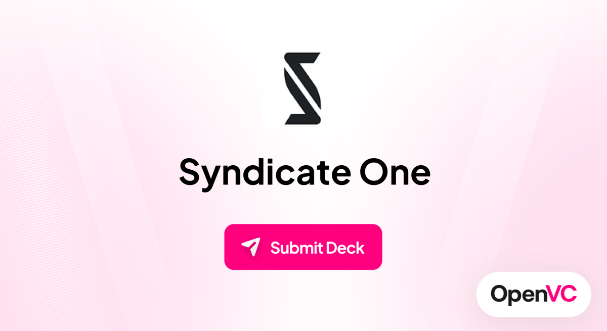 Syndicate One | Investor Profile, Funding Criteria & Team