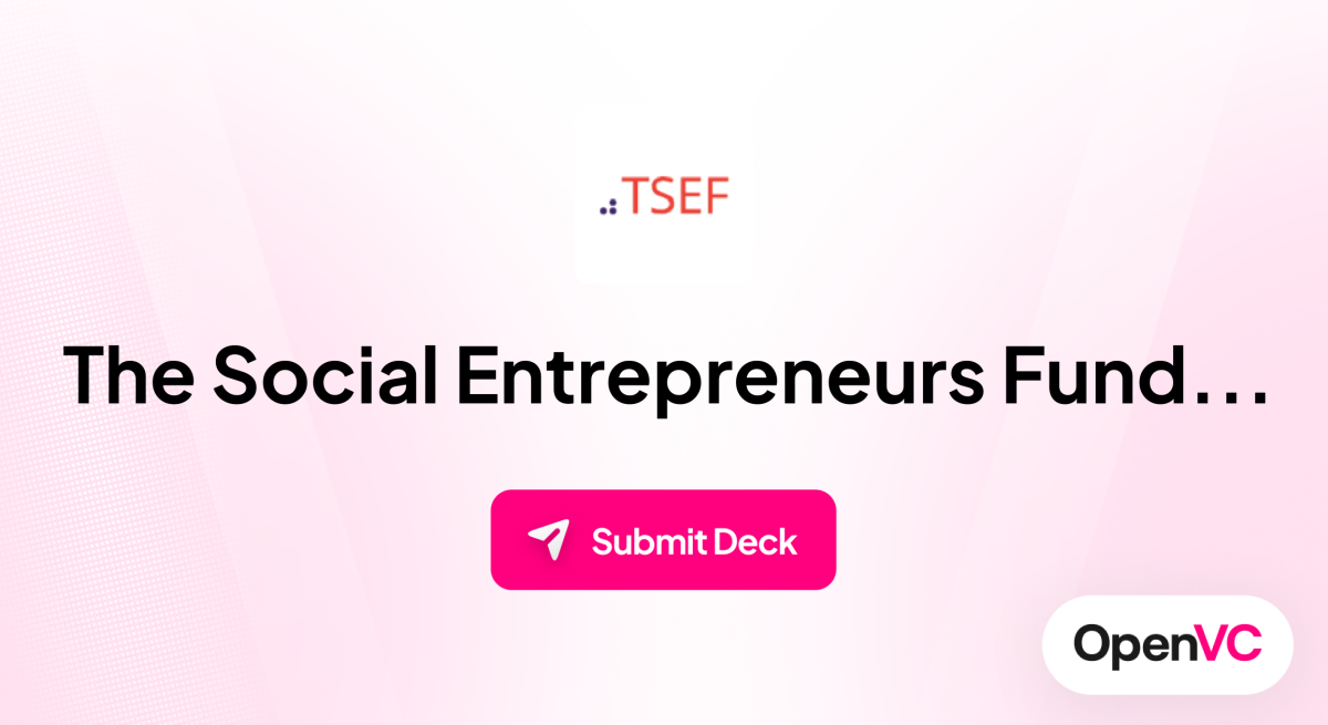 The Social Entrepreneurs Fund (TSEF) | Investor Profile, Funding ...