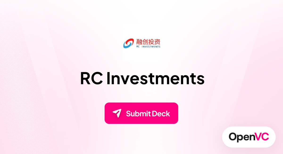 RC Investments | Investor Profile, Funding Criteria & Team