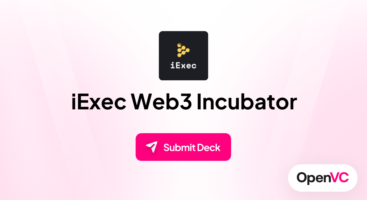 iExec Web3 Incubator | Investor Profile, Funding Criteria & Team