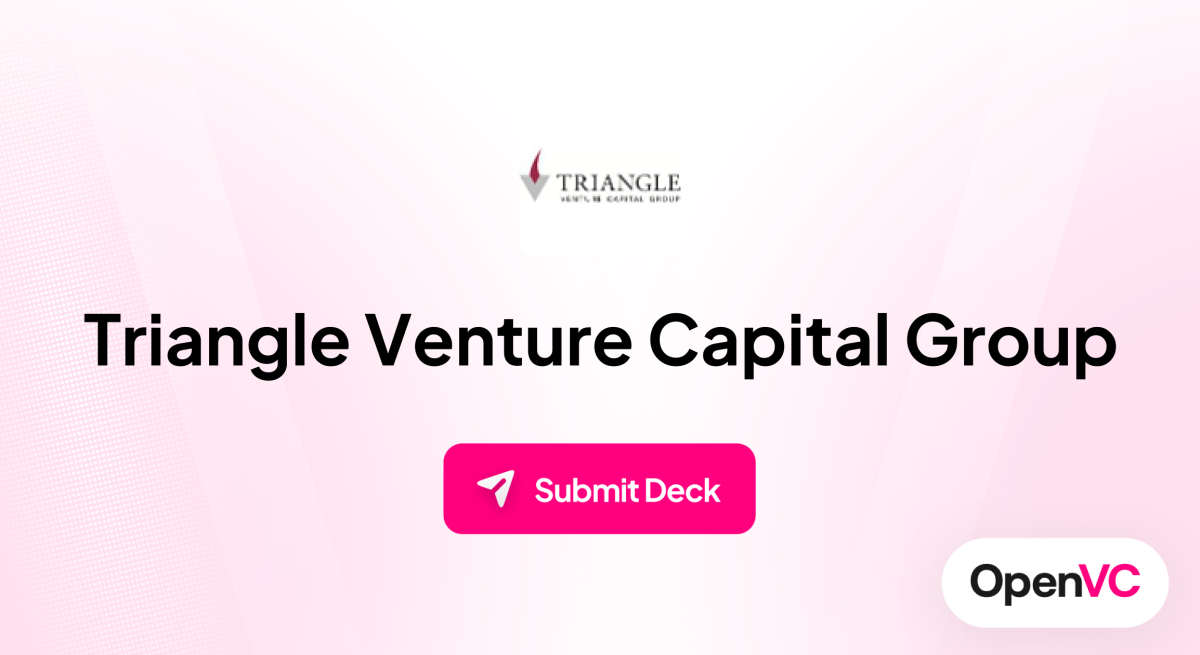 Triangle Venture Capital Group | Investor Profile, Funding Criteria & Team