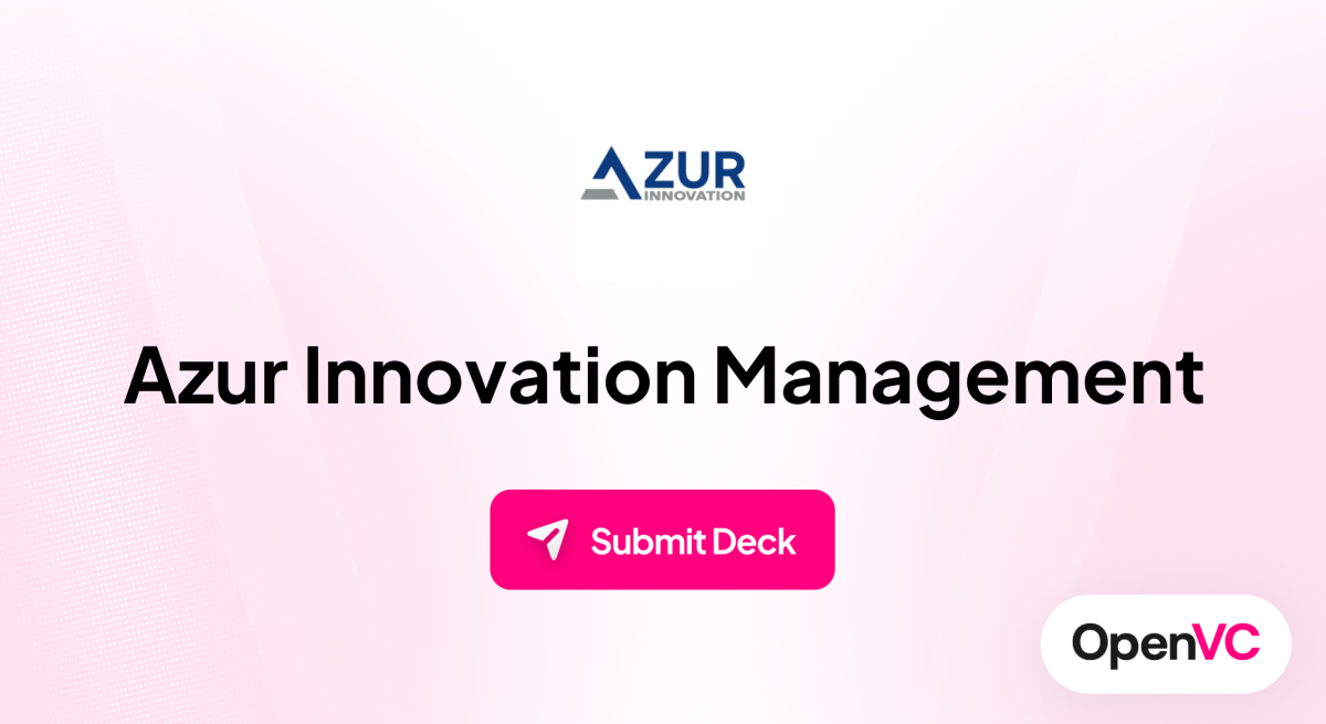 Azur Innovation Management | Investor Profile, Funding Criteria & Team