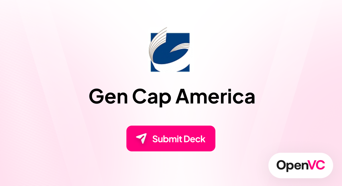 Gen Cap America | Investor Profile, Funding Criteria & Team