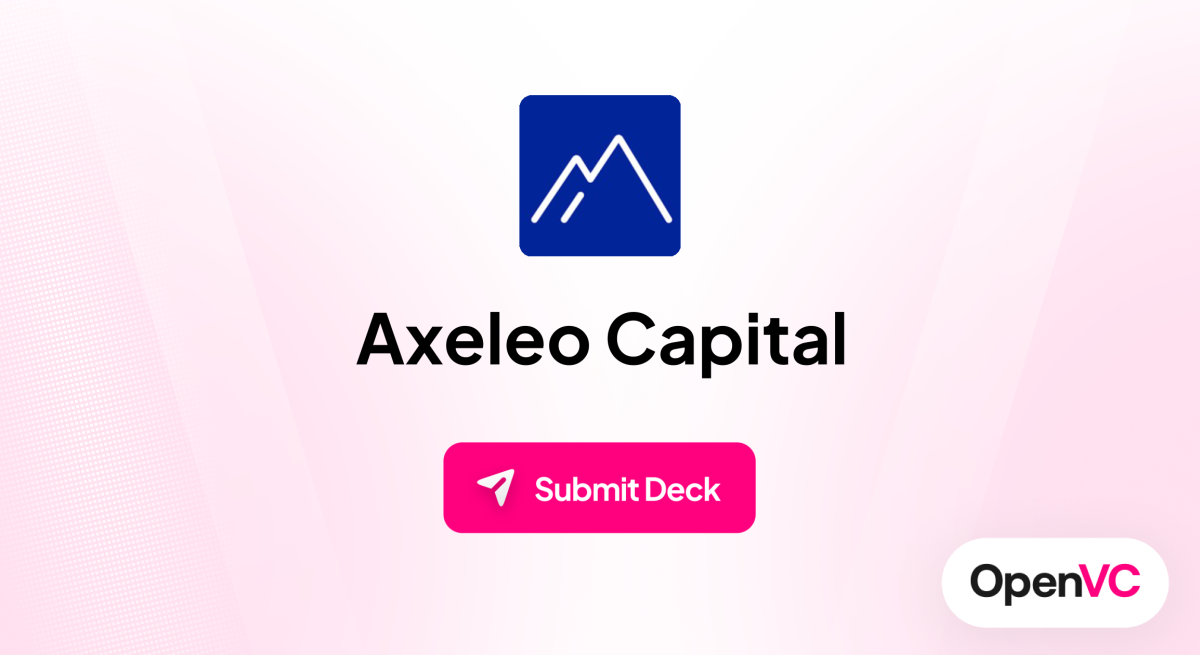 Axeleo Capital | Investor Profile, Funding Criteria & Team