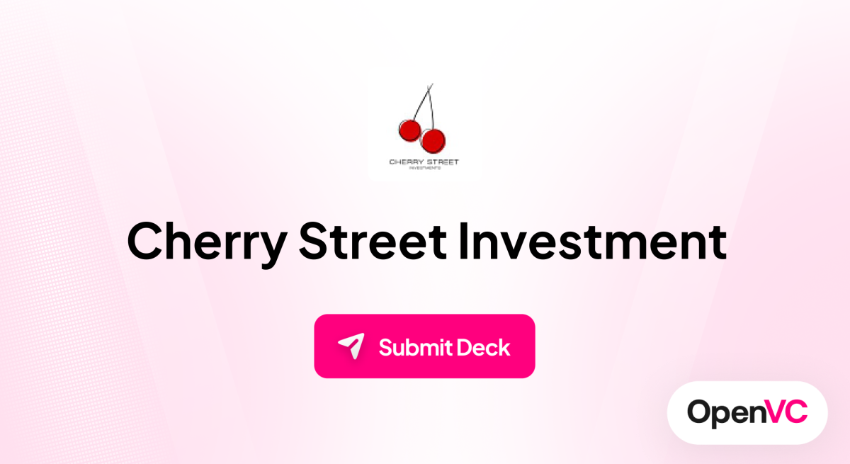Cherry Street Investment | Investor Profile, Funding Criteria & Team