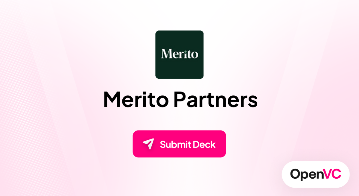 Merito Partners | Investor Profile, Funding Criteria & Team