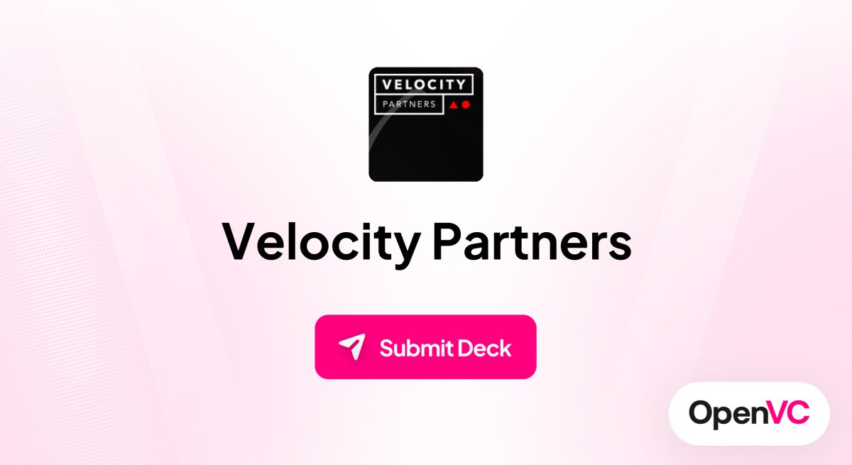 Velocity Partners | Investor Profile, Funding Criteria & Team