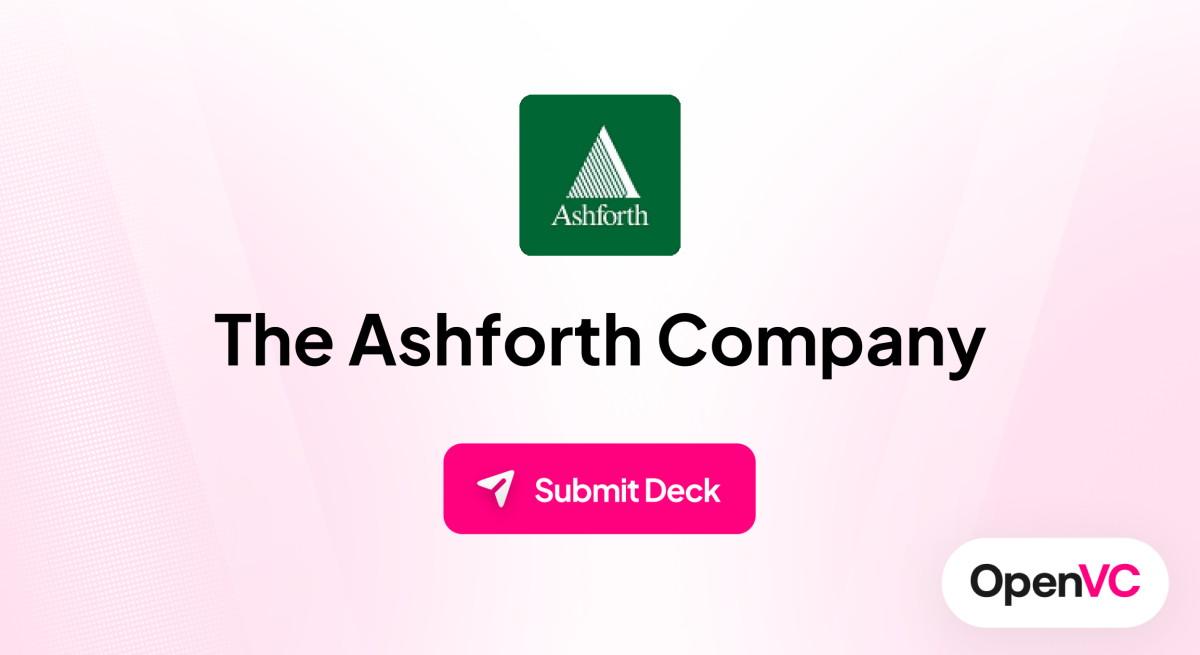 The Ashforth Company | Investor Profile, Funding Criteria & Team
