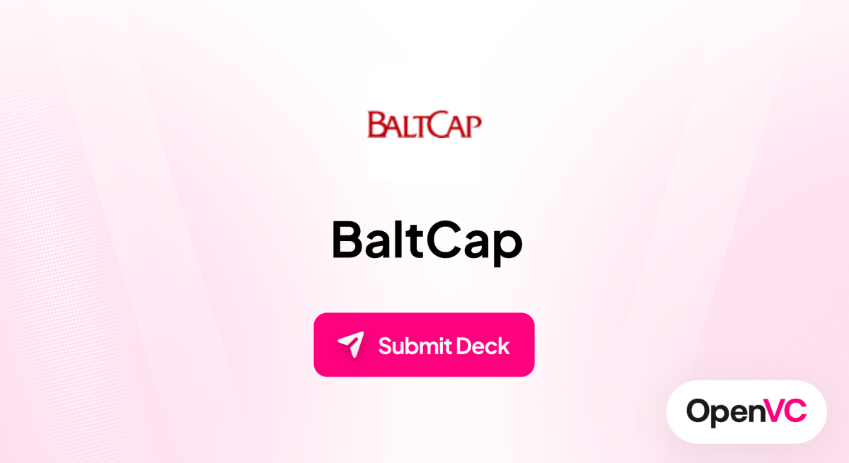 BaltCap | Investor Profile, Funding Criteria & Team