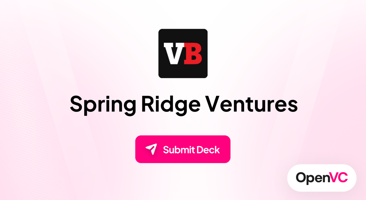 Spring Ridge Ventures | Investor Profile, Funding Criteria & Team