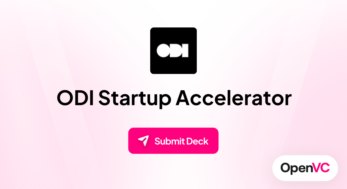 ODI Startup Accelerator | Investor Profile, Funding Criteria & Team