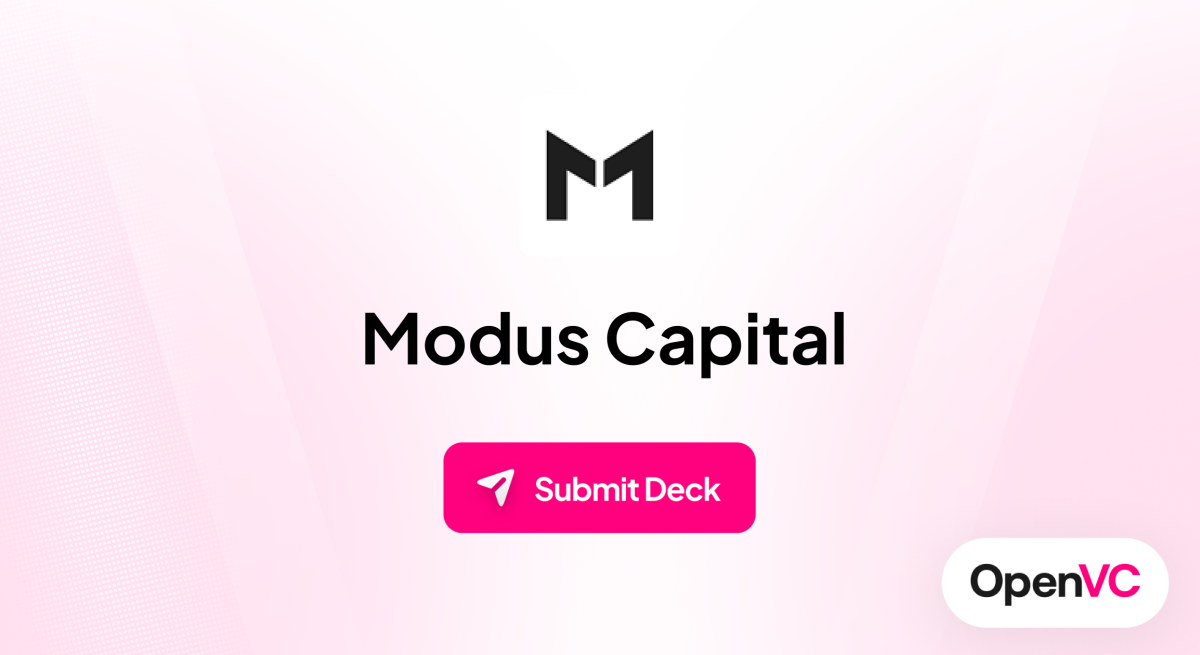 Modus Capital | Investor Profile, Funding Criteria & Team