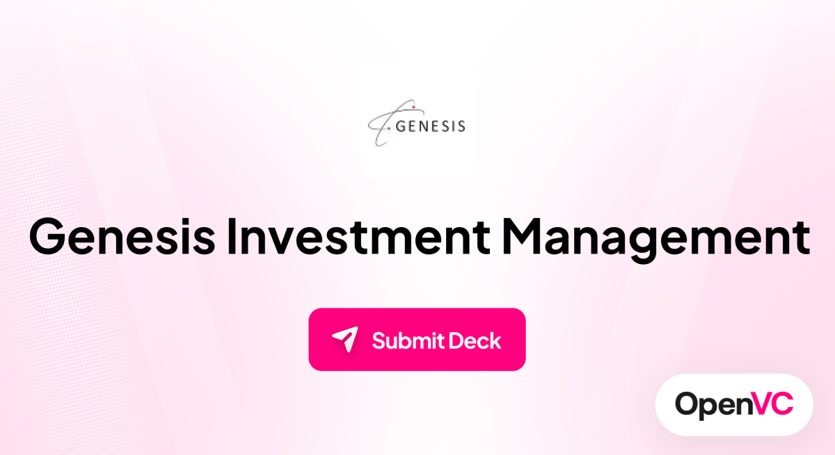 Genesis Investment Management | Investor Profile, Funding Criteria & Team