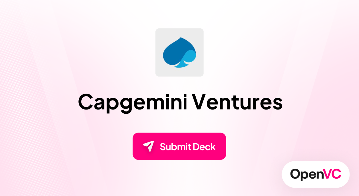 Capgemini Ventures | Investor Profile, Funding Criteria & Team