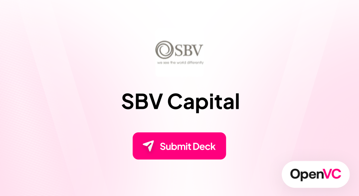 SBV Capital | Investor Profile, Funding Criteria & Team