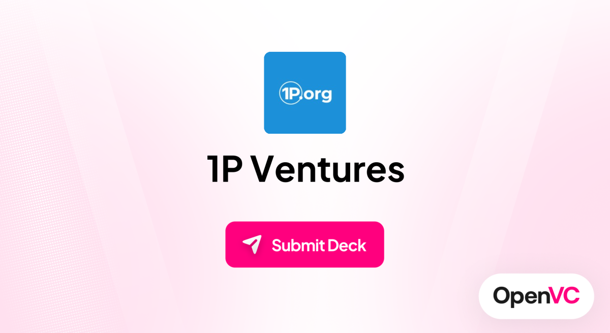 1P Ventures | Investor Profile, Funding Criteria & Team