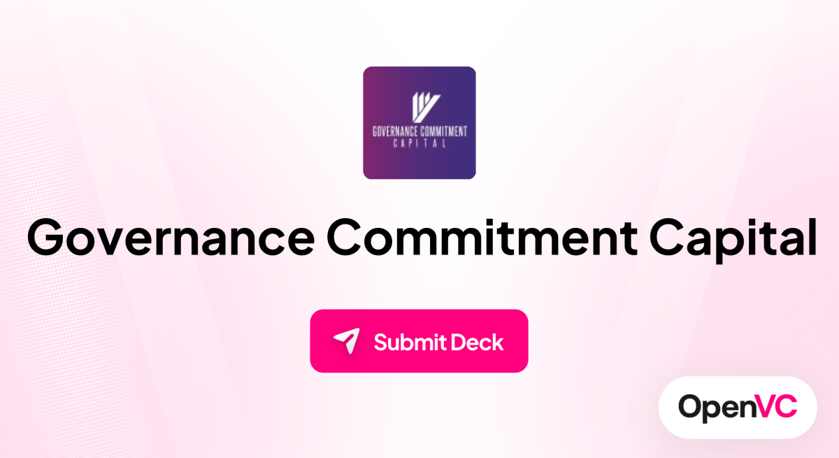 Governance Commitment Capital | Investor Profile, Funding Criteria & Team