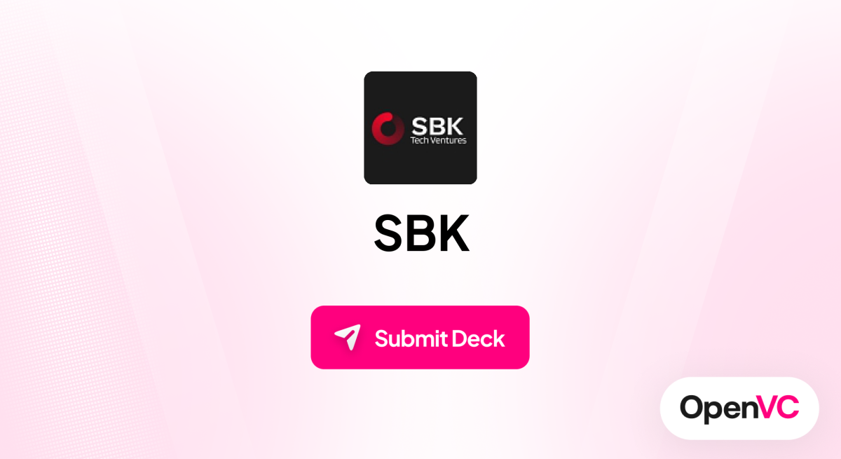 SBK | Investor Profile, Funding Criteria & Team