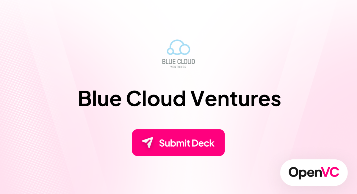 Blue Cloud Ventures | Investor Profile, Funding Criteria & Team