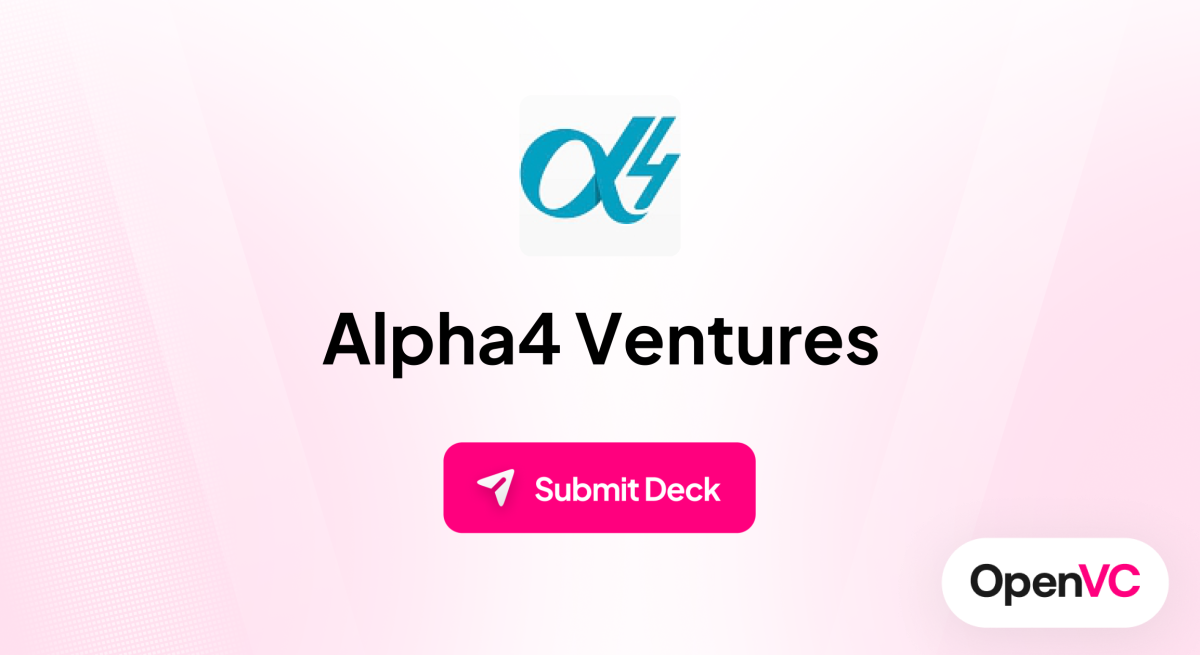Alpha4 Ventures | Investor Profile, Funding Criteria & Team