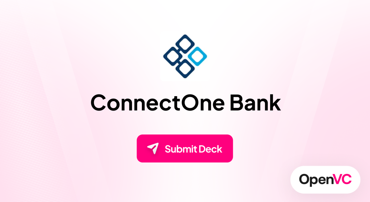 ConnectOne Bank | Investor Profile, Funding Criteria & Team