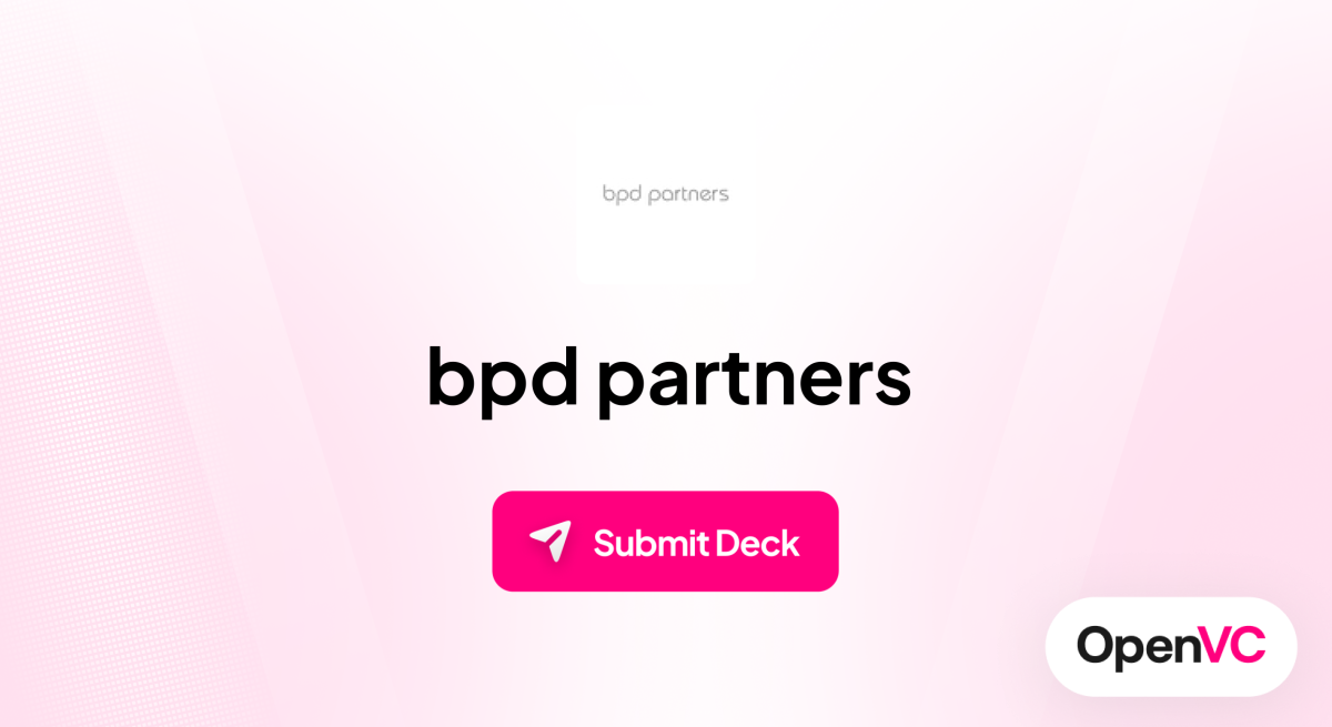 bpd partners | Investor Profile, Funding Criteria & Team