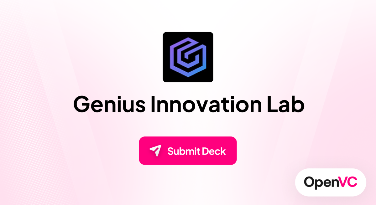 Genius Innovation Lab | Investor Profile, Funding Criteria & Team