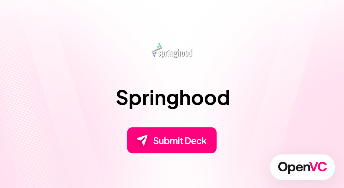 Springhood | Investor Profile, Funding Criteria & Team