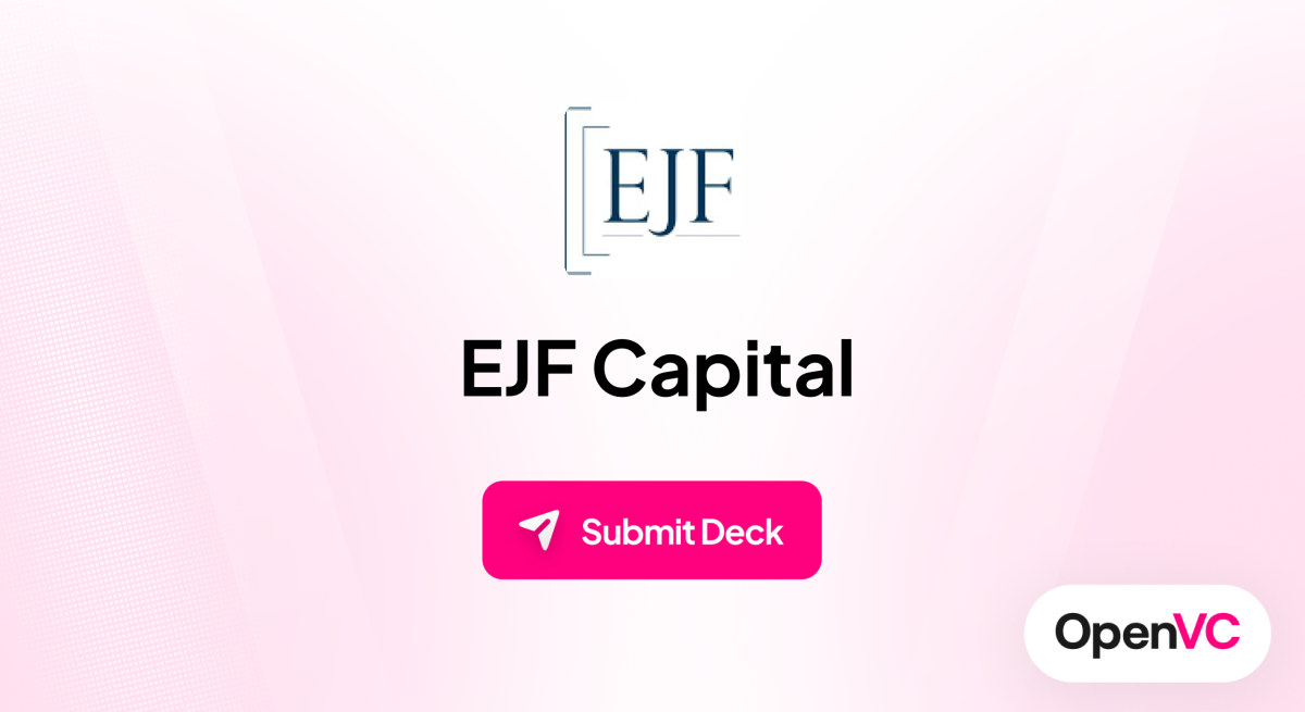 EJF Capital | Investor Profile, Funding Criteria & Team