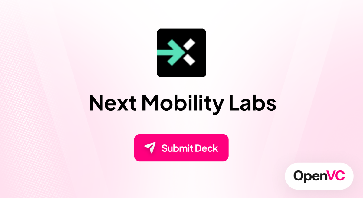 Next Mobility Labs | Investor Profile, Funding Criteria & Team