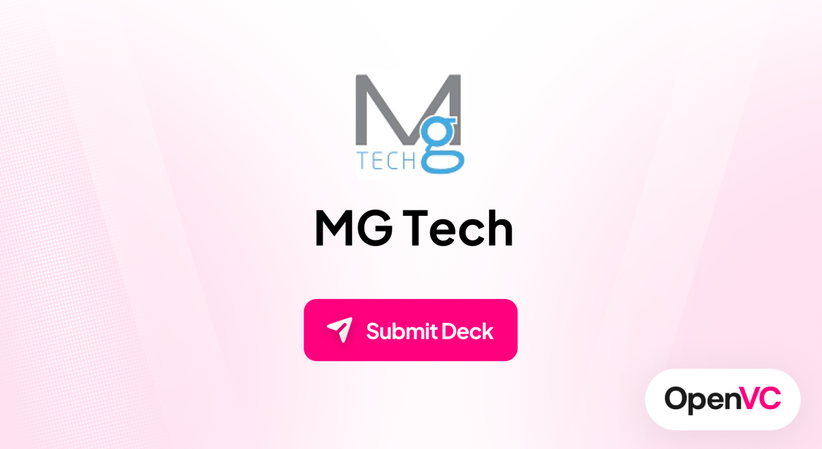 MG Tech | Investor Profile, Funding Criteria & Team