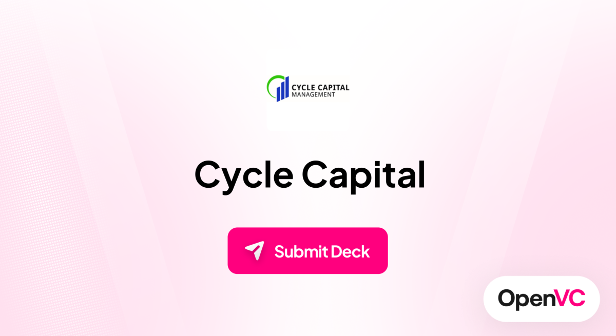 Cycle Capital | Investor Profile, Funding Criteria & Team